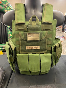 Tactical Vest Plate Carrier W/ 2 10x12 Curved Plates- BUNDLE