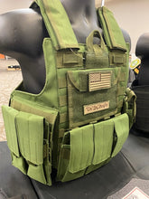 Load image into Gallery viewer, Tactical Vest Plate Carrier W/ 2 10x12 Curved Plates- BUNDLE