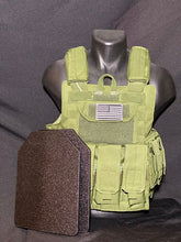 Load image into Gallery viewer, Tactical Vest Plate Carrier W/ 2 10x12 Curved Plates- BUNDLE